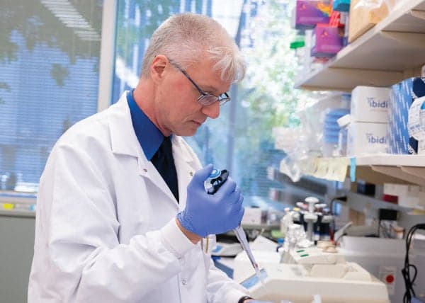 Riley researcher working in a lab